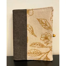 Sárga virágos közepes méretű bibliaborító (RUF)
