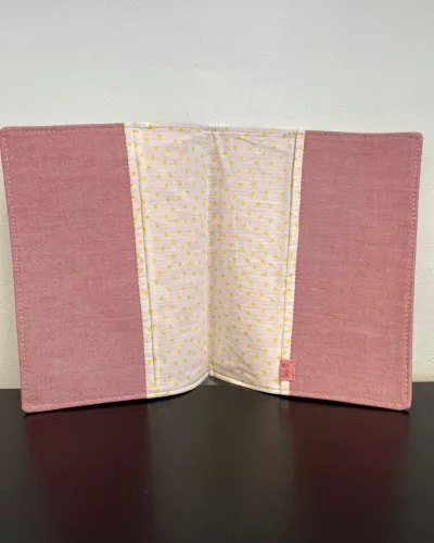 Rózsaszín tulipános nagy méretű bibliaborító (RUF)