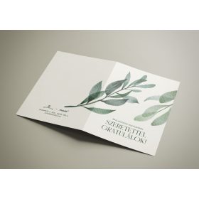 Ballagási képeslap - virágos