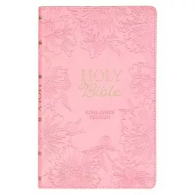 KJV Bible Gift Edition Faux Leather, Light Pink